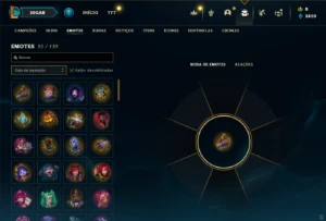 Platina 4 com 26 Champs e 2 Skins + 20 Espolios - League of Legends LOL