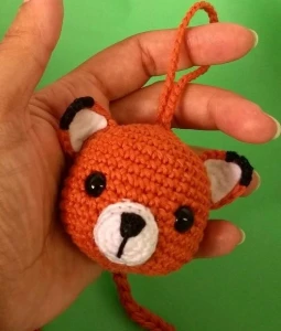 Chaveiro de crochê Raposa