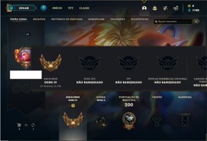 Conta ouro 4 com 47 Champs e 32 Skins + 2 Fragmentos - League of Legends LOL