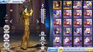 (A149) (A149) Izo de Capricornio / Tanatos / Atena/ outros - Saint Seiya Awakening SSA