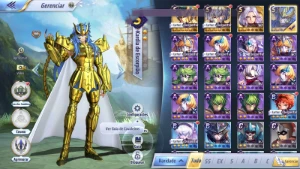 (A149) Nivel 35 altar e cofre feito/ 220+ gemas para o gato - Saint Seiya Awakening SSA