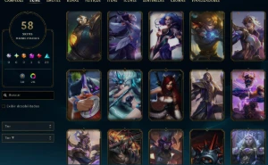 lol Esmeralda, 58 Skins,6 Lendária, 1 Mítica, Lvl 174,27K Ea - League of Legends