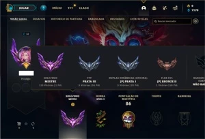 Conta MESTRE com 30 Champs e 2 Skins - League of Legends LOL