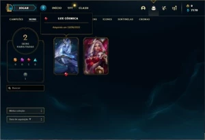 Conta MESTRE com 30 Champs e 2 Skins - League of Legends LOL