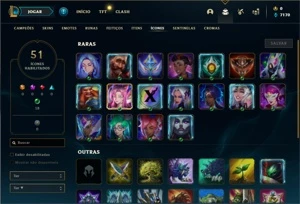 Conta MESTRE com 30 Champs e 2 Skins - League of Legends LOL