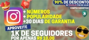 [Promoção] 1K Seguidores Instagram por apenas R$ 10,00 - Redes Sociais