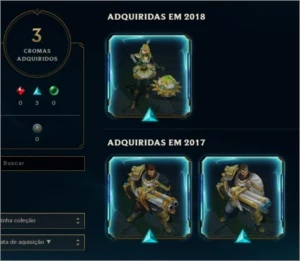 Conta lol gold 4, quase 70 skins, level 280 - League of Legends