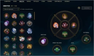 Conta level 431,97 skins, 250 ícones, 48 emotes, prata 2 - League of Legends LOL