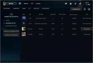 Conta ouro 1 com 1 skin e 24 champs - League of Legends LOL