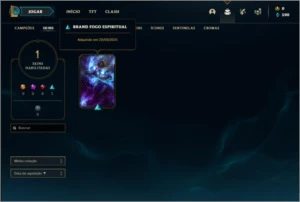 Conta ouro 1 com 1 skin e 24 champs - League of Legends LOL