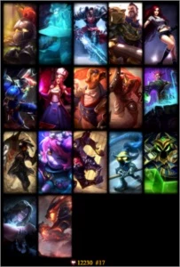Conta lol Platina 5 17skins 52hamps - League of Legends