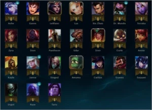 Conta lol Platina 5 17skins 52hamps - League of Legends
