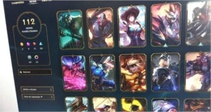 Conta Platina 112 TOP skins ! - League of Legends LOL