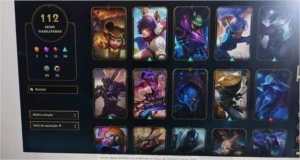 Conta Platina 112 TOP skins ! - League of Legends LOL