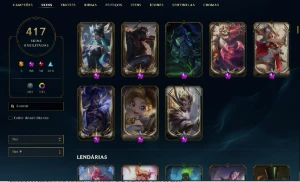 League of legends conta com 417 skins  LOL