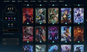 League of legends conta com 417 skins  LOL