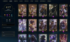 League of legends conta com 417 skins 