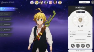🔥 Conta Reroll – Ssr Meliodas (Seven Deadly Sins Origin) 🔥