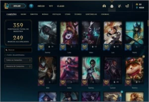 Conta Gold 1 Varios Champs e Skins - League of Legends LOL