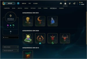Conta Gold 1 Varios Champs e Skins - League of Legends LOL