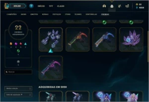 Conta Gold 1 Varios Champs e Skins - League of Legends LOL