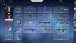 CONTA VALORANT COM + DE 1000 REAIS EM SKINS E PASSES ANTIGOS