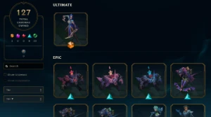 Conta Ouro com 198 Skins Main Katarina com 1m de Maestria - League of Legends LOL