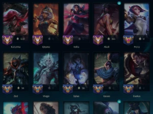 Conta Ouro com 198 Skins Main Katarina com 1m de Maestria - League of Legends LOL