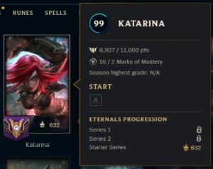 Conta Ouro com 198 Skins Main Katarina com 1m de Maestria - League of Legends LOL