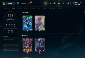 Unrnaked com TODOS os champs e 325 Skins + 92 Cromas - League of Legends LOL