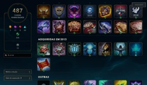 Conta Lol Todos Os Campeoes 500 Skins - 130K Essencia Azul - League of Legends