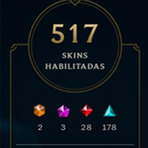 Conta Lol Todos Os Campeoes 500 Skins - 130K Essencia Azul - League of Legends