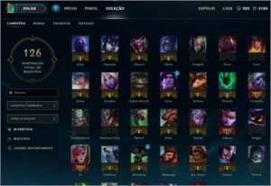 Conta Prata 2 League of Legends - 103 champs e 39 skins LOL