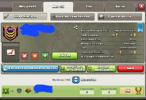 Clã nível 20 Com nome top - Clash of Clans