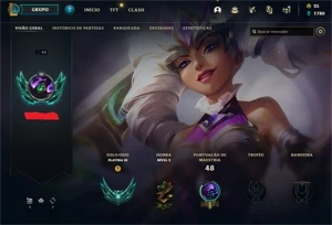 CONTA SMURF LOL PLATINA 3 - League of Legends