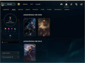 CONTA NO LOL OURO 1 - VÁRIOS CAMPEÕES - League of Legends