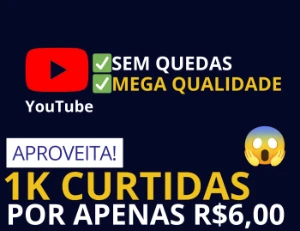 [Promoção] 1.000 Curtidas no Youtube por R$6 Reias - Redes Sociais