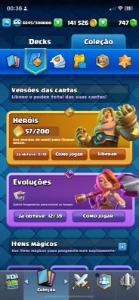 Conta De Clash Royale 13200 Trofeus Muito Boa!