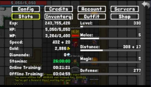 Acc Rucoy Online Lvl 330 - Distance 308 - Outros
