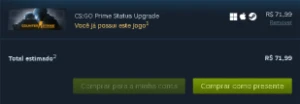 Conta CsGo Prime - Counter Strike