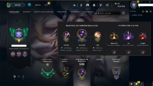 Conta LOL Esmeralda III. Todos os campeões e 187 Skins. +LoR - League of Legends