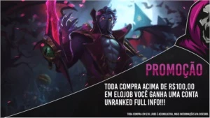 😈 EVIL JOBS 😈 ELOJOB, DUOBOOST, CONTA UNRANKED - League of Legends LOL