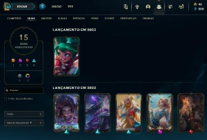 Conta nível 71 🦋 Seraphine canção do oceano de prestígio+ - League of Legends LOL