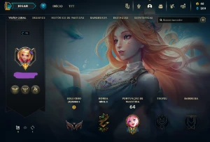Conta nível 71 🦋 Seraphine canção do oceano de prestígio+ - League of Legends LOL