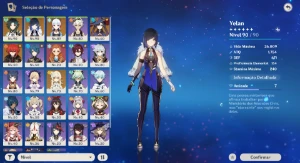 🔴 CONTA GENSHIN NA AR 55, VÁRIOS PERSONAGENS 5⭐ ARMA 5⭐ 🔴 - Genshin Impact