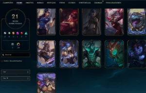 Lol Platina, 21 Skins, 1 Mítica, 2 Lendárias, Lvl 64, 9K El - League of Legends