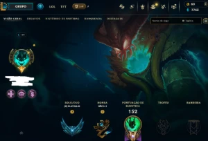 Lol Platina, 21 Skins, 1 Mítica, 2 Lendárias, Lvl 64, 9K El