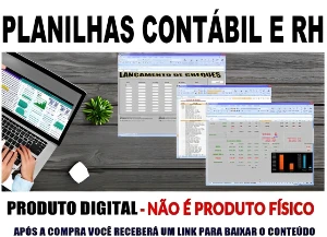 200 Planilhas Excel Contábil e RH - Digital Services