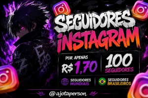 🔥 Seguidores Instagram Mundiais/Brasileiro E Misto - Redes Sociais