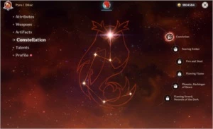 Genshin AR54 com Diluc e Mona(C1), Xiao, Childe, Qiqi e Jean - Genshin Impact